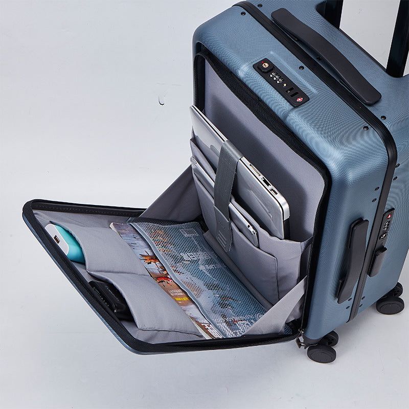 Front Opening Luggage Compartment Universal Wheel Business Side Opening