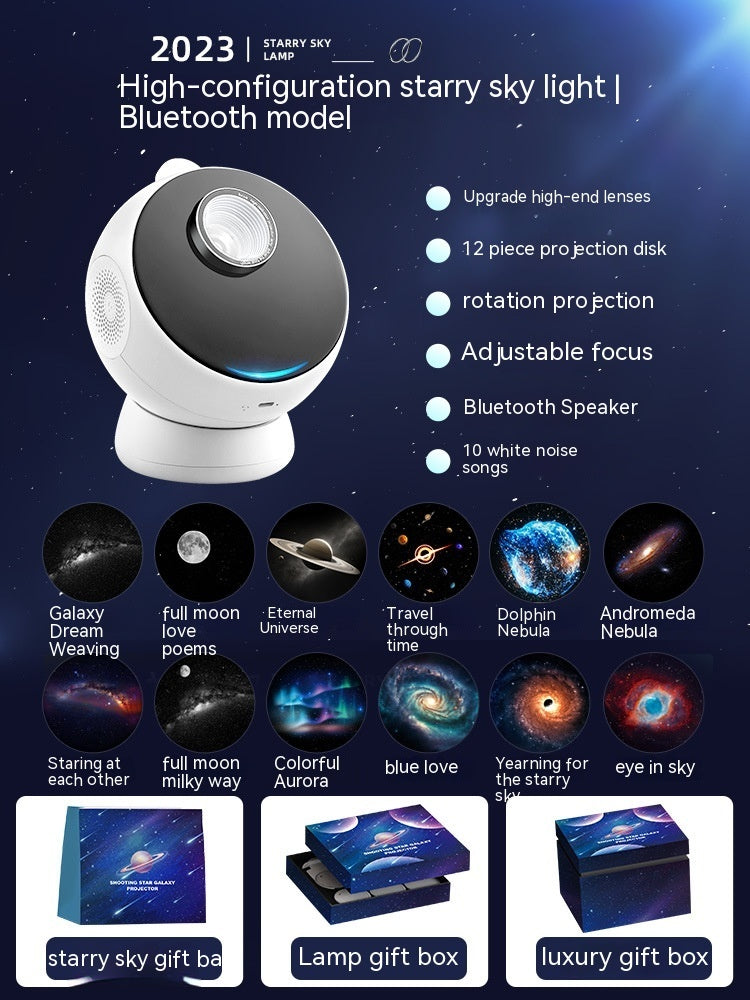 12in1 Shiny Star Meteor Bluetooth Night Projector