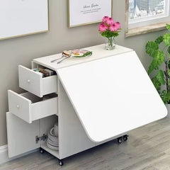 Multifunctional Home Office Extendable Drawers Rolling Storage Cart