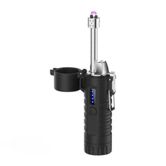 Metal Windproof Heavy Duty Waterproof Flashlight Lighter