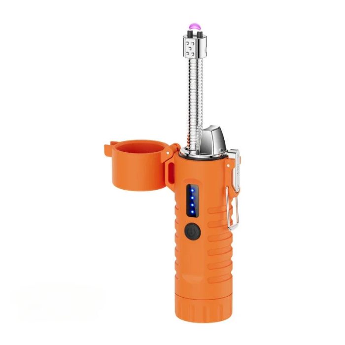 Metal Windproof Heavy Duty Waterproof Flashlight Lighter